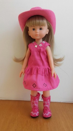 Tenue robe rose cowgirl