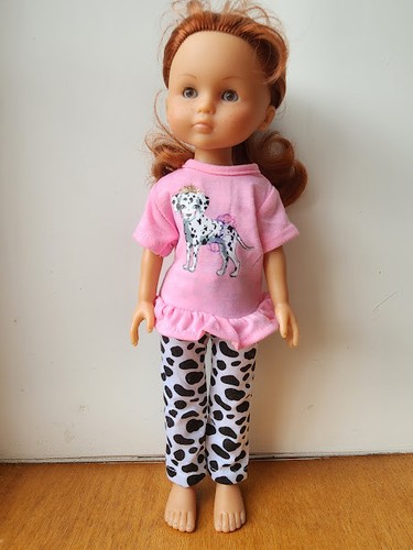 Tenue pyjama rose chien